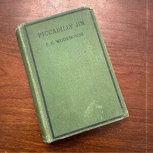 Piccadilly Jim (P. G. Wodehouse) Vintage Green Cloth Hardback Damaged Corner